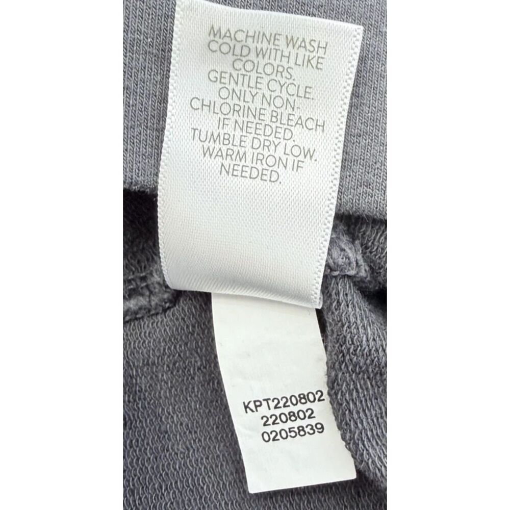 Pure Jill Affinity French Terry Slim Crop Pants Sz SP (32x22) Gray Pima Modal - Picture 9 of 9